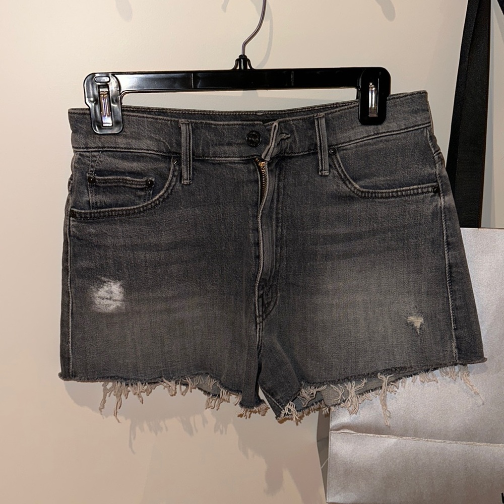Mother jeans shorts in dark grey